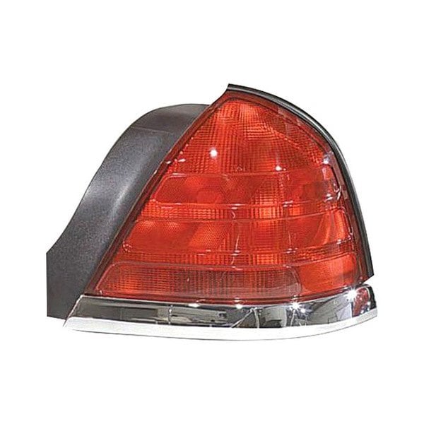1999-2005 Ford Crown Victoria Passenger Side Tail Light Assembly W/2 Bulb Lamp W/Bright Molding - FO2801176-Partify-Painted-Replacement-Body-Parts