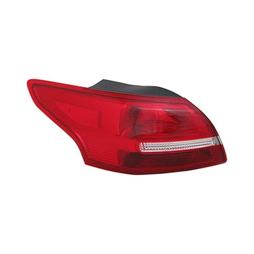 2015-2018 Ford Focus Driver Side Tail Light Assembly Outer Sedan - FO2804114-Partify-Painted-Replacement-Body-Parts
