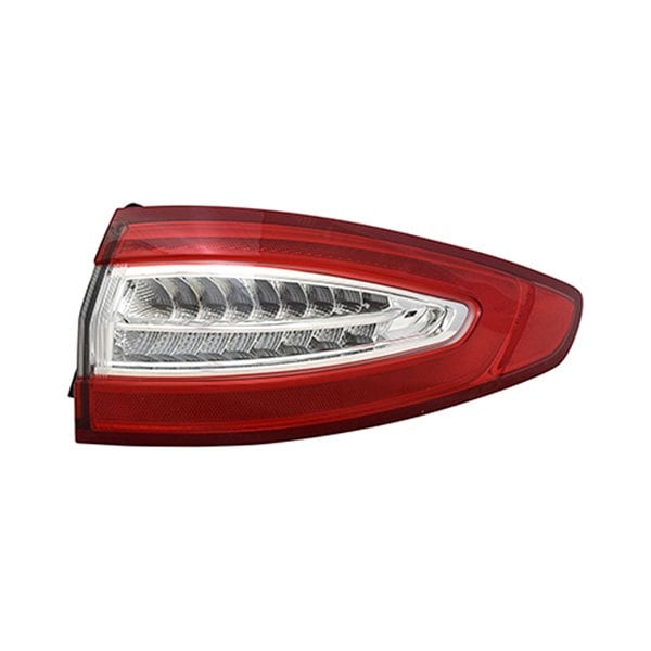 2013-2016 Ford Fusion Energi SE/Energi Titanium/Titanium Hybrid Passenger Side Tail Light Assembly Outer - FO2805111-Partify-Painted-Replacement-Body-Parts
