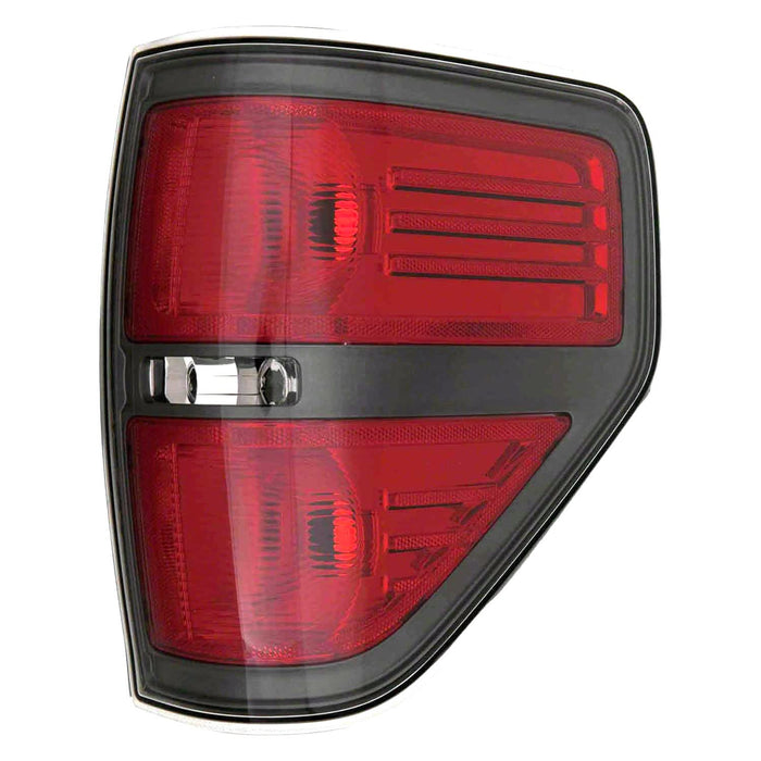 2010-2014 Ford F-150 FX2 Passenger Side Tail Light Housing Gray Accent Includes Lens - FO2819150-Partify-Painted-Replacement-Body-Parts