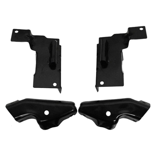 2003-2006 Chevrolet Silverado 1500 Base/LS/LT Front Bumper Bracket Set 4-Piece Set - GM1061101-Partify-Painted-Replacement-Body-Parts
