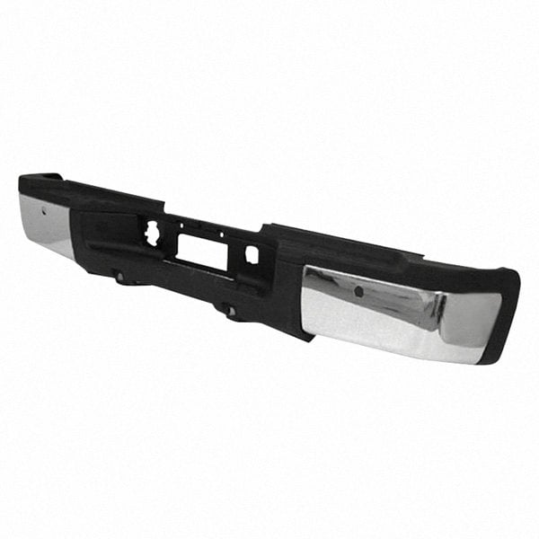 2007-2010 Chevrolet Silverado 3500/GMC Sierra 3500 Rear Bumper Assembly Dual Rear Wheels W/Rear Object Sensor W/O Snsr Comp Chrome - GM1103154-Partify-Painted-Replacement-Body-Parts