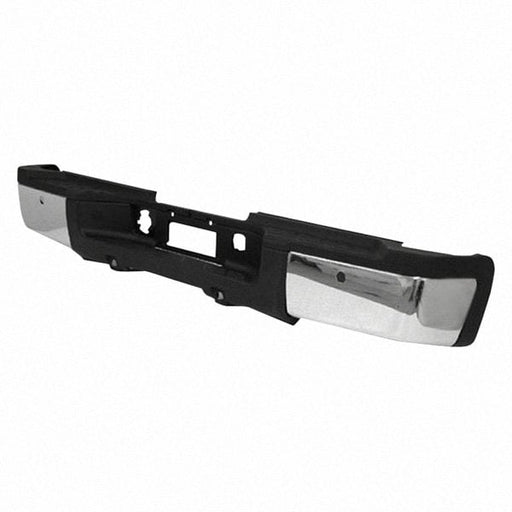 2007-2010 Chevrolet Silverado 3500/GMC Sierra 3500 Rear Bumper Assembly Dual Rear Wheels W/Rear Object Sensor W/O Snsr Comp Chrome - GM1103154-Partify-Painted-Replacement-Body-Parts
