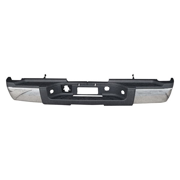 2011-2014 Chevrolet Silverado 3500/GMC Sierra 3500 Rear Bumper Assembly Dual Rear Wheels W/O Rear Object Sensor Chrome - GM1103166-Partify-Painted-Replacement-Body-Parts