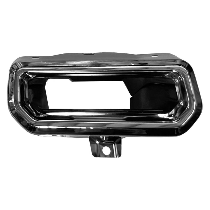 2019-2024 Chevrolet Silverado 1500/1500 LTD/GMC Sierra 1500/Sierra 1500 Limited Rear Passenger Side Bumper Insert Dual Exh Tailpipe Sleeve Chrome - GM1139106-Partify-Painted-Replacement-Body-Parts