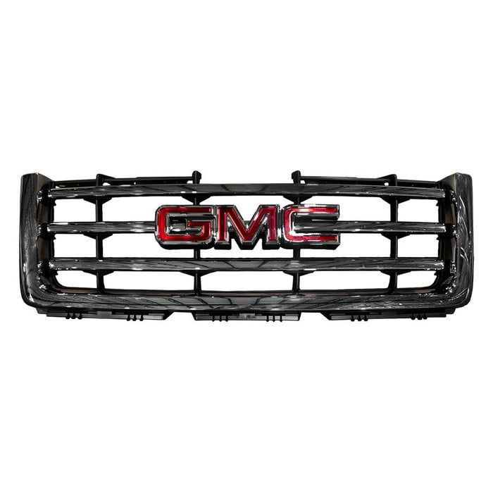 2012-2013 GMC Sierra 1500 Hybrid/SLT Grille Chrome Assembly - GM1200698-Partify-Painted-Replacement-Body-Parts