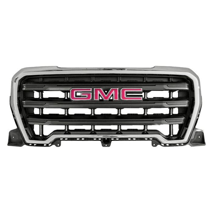 2019-2021 GMC Sierra 1500 Base Grille Chrome Assembly - GM1200788-Partify-Painted-Replacement-Body-Parts