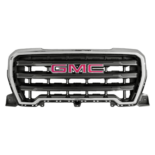 2019-2021 GMC Sierra 1500 Base Grille Chrome Assembly - GM1200788-Partify-Painted-Replacement-Body-Parts