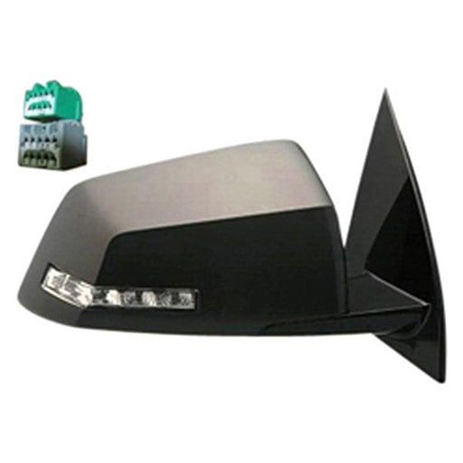 2009-2012 Chevrolet Traverse Passenger Side Door Mirror Power Heated W/Signal Lamp Power Folding Assembly - GM1321384-Partify-Painted-Replacement-Body-Parts