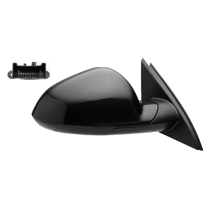 2011-2013 Buick Regal Passenger Side Door Mirror Power Heated W/O Signal Indicator Assembly - GM1321434-Partify-Painted-Replacement-Body-Parts