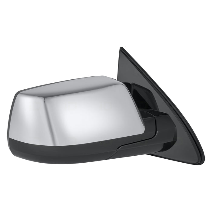 2015-2020 Chevrolet Suburban/Tahoe/GMC Yukon/Yukon XL Passenger Side Door Mirror Pwr-Folding W/O Blis W/ & Chrome Covers Assembly - GM1321507-Partify-Painted-Replacement-Body-Parts