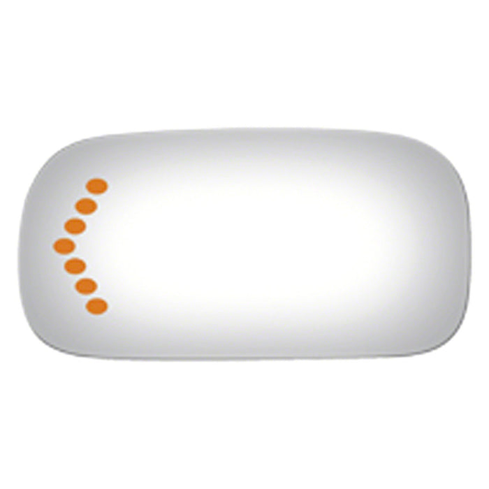 1998-2005 Cadillac DeVille Driver Side Door Mirror Glass 7 3/4 Flat Performance - GM1323319-Partify-Painted-Replacement-Body-Parts