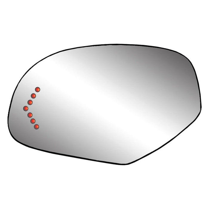 2007-2014 Chevrolet Avalanche/Silverado 2500/Suburban 1500/Suburban 2500/GMC Sierra 2500/Sierra 3500/Yukon XL 1500/Cadillac Escalade ESV/Escalade EXT Driver Side Door Mirror Glass Power Heated Flat - GM1324138-Partify-Painted-Replacement-Body-Parts
