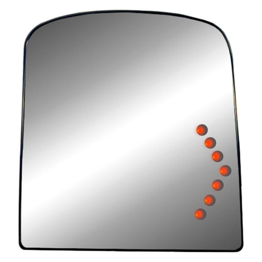 2007-2018 Cadillac Escalade/Escalade ESV/Chevrolet Silverado 1500/Silverado 2500/Suburban 1500/Suburban 2500/Tahoe/GMC Sierra 1500/Sierra 2500/Sierra 3500/Yukon/Yukon XL 1500 Passenger Side Door Mirror Glass Trailer Tow Type Power Upper Heated Convex - GM1325143-Partify-Painted-Replacement-Body-Parts