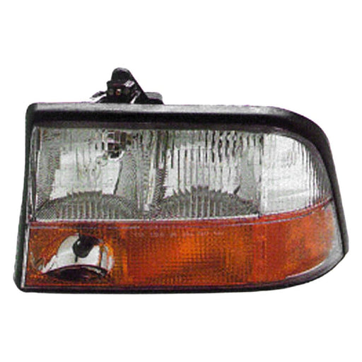 1998-2004 GMC Jimmy/Sonoma/Oldsmobile Bravada Driver Side Headlight Assembly W/O Hid W/Fog Lamps Composite - GM2502173-Partify-Painted-Replacement-Body-Parts