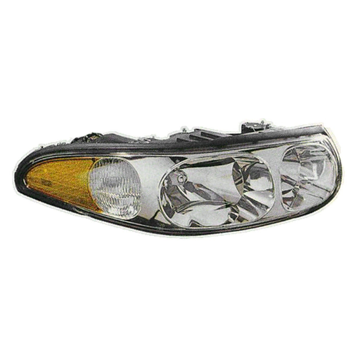 2000-2005 Buick LeSabre Driver Side Headlight Assembly W/Cornering/Marker Lamp Custom W/Fluted High Beam Surface Composite - GM2502209-Partify-Painted-Replacement-Body-Parts