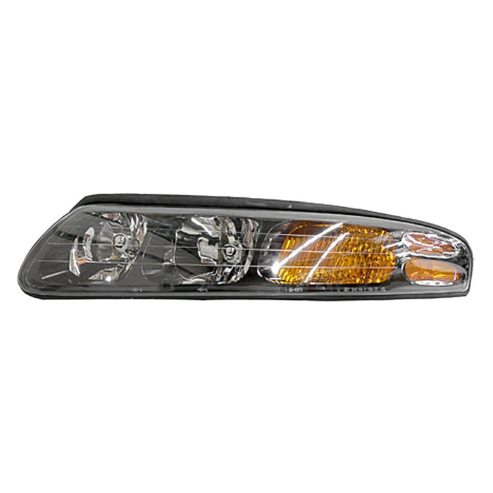 2000-2004 Pontiac Bonneville SE/SLE Driver Side Headlight Assembly Includes Park/Signal/Marker Lamps Composite - GM2502215-Partify-Painted-Replacement-Body-Parts