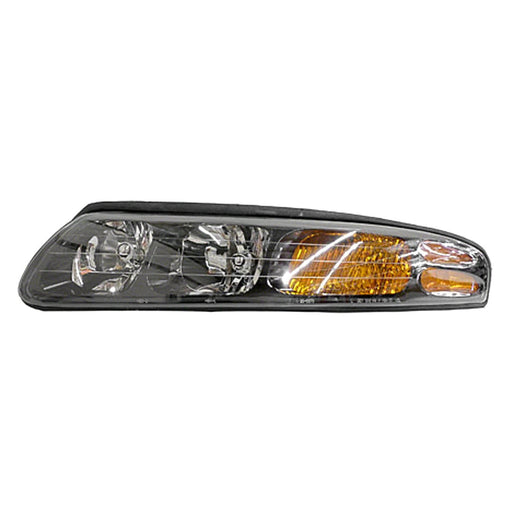 2000-2004 Pontiac Bonneville SE/SLE Driver Side Headlight Assembly Includes Park/Signal/Marker Lamps Composite - GM2502215-Partify-Painted-Replacement-Body-Parts