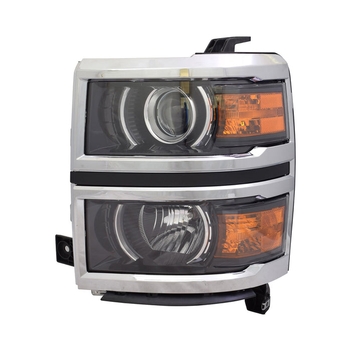 2014-2015 Chevrolet Silverado 1500 High Country/LTZ Driver Side Headlight Assembly Projector Type Composite - GM2502389-Partify-Painted-Replacement-Body-Parts