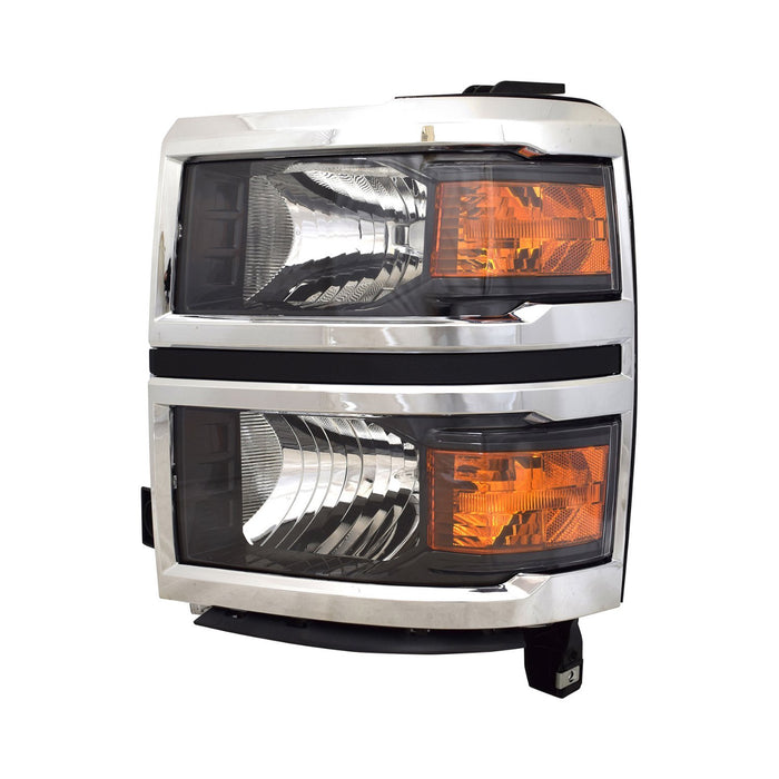 2014-2015 Chevrolet Silverado 1500 LT/WT Driver Side Headlight Assembly Halogen Composite - GM2502410-Partify-Painted-Replacement-Body-Parts