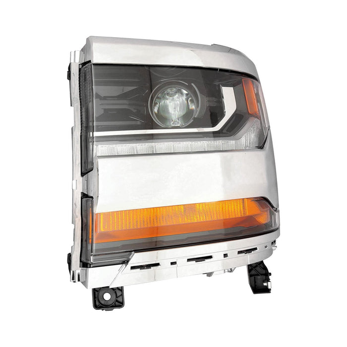 2016-2019 Chevrolet Silverado 1500/1500 LD Driver Side Headlight Assembly Hid Chrome Bezel Composite - GM2502445-Partify-Painted-Replacement-Body-Parts