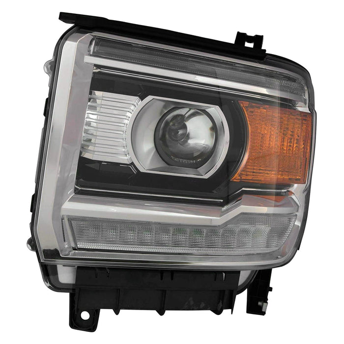 2016-2017 GMC Sierra 2500/3500 Driver Side Headlight Assembly Hid 1St Design Composite - GM2502471-Partify-Painted-Replacement-Body-Parts