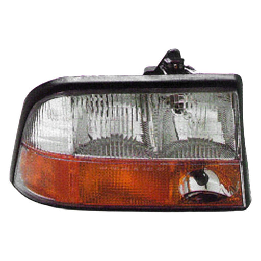 1998-2004 GMC Jimmy/Sonoma/Oldsmobile Bravada Passenger Side Headlight Assembly W/O Hid W/Fog Lamps Composite - GM2503173-Partify-Painted-Replacement-Body-Parts