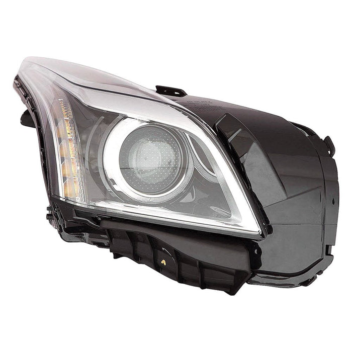2014-2019 Cadillac CTS Base/Luxury/Performance/Premium/Premium Luxury Passenger Side Headlight Assembly Projector Type Composite Sedan - GM2503419-Partify-Painted-Replacement-Body-Parts