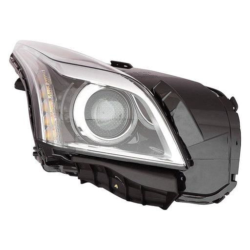 2014-2019 Cadillac CTS Base/Luxury/Performance/Premium/Premium Luxury Passenger Side Headlight Assembly Projector Type Composite Sedan - GM2503419-Partify-Painted-Replacement-Body-Parts