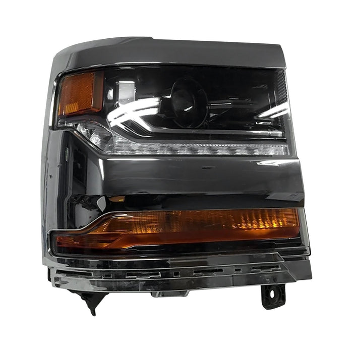 2016-2019 Chevrolet Silverado 1500/1500 LD Passenger Side Headlight Assembly Hid Chrome Bezel Composite - GM2503445-Partify-Painted-Replacement-Body-Parts
