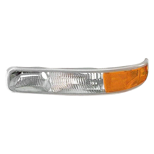 1999-2006 Chevrolet Silverado 1500/2500/3500/Suburban 1500/Suburban 2500/Tahoe Base/Limited/LS/LT Driver Side Parking Light Assembly Includes Signal/Marker & Running Lamps W/O Bulb Or Socket - GM2520173-Partify-Painted-Replacement-Body-Parts