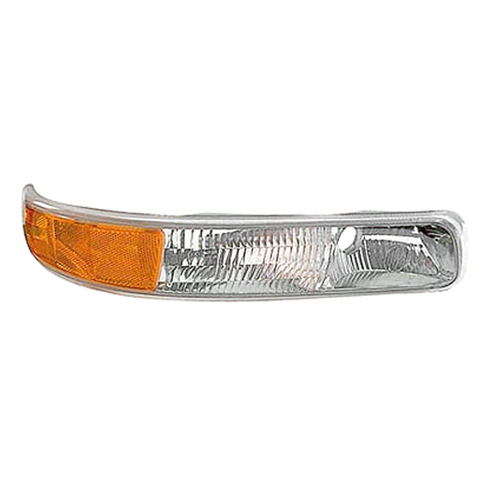 1999-2006 Chevrolet Silverado 1500/2500/3500/Suburban 1500/Suburban 2500/Tahoe Base/Limited/LS/LT Passenger Side Parking Light Assembly Includes Signal/Marker & Running Lamps W/O Bulb Or Socket - GM2521173-Partify-Painted-Replacement-Body-Parts