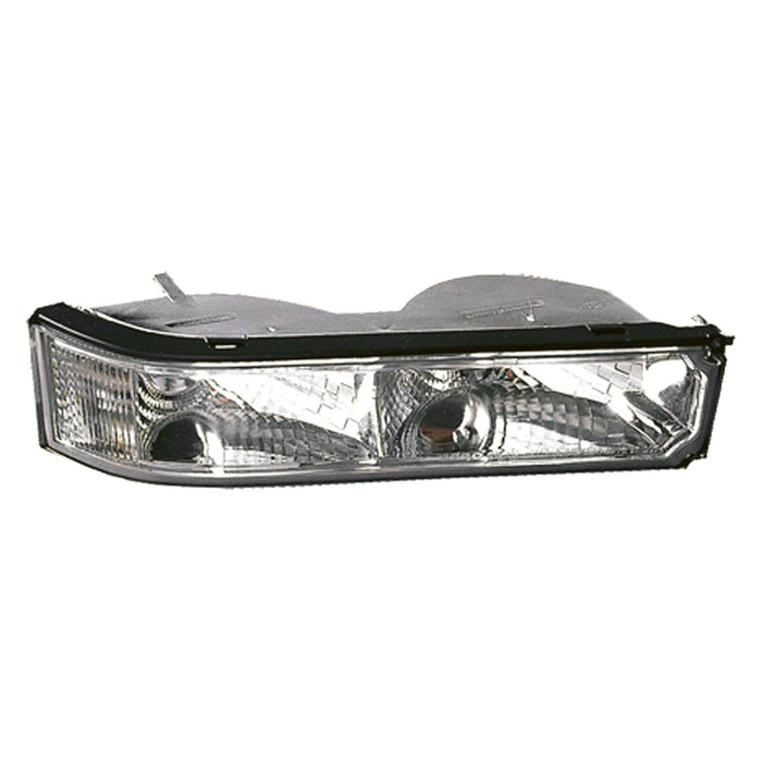 1988-2000 Chevrolet Blazer/C1500/C2500/C3500/K1500/K2500/K3500/Tahoe/GMC C1500/C2500/C3500/K1500/K2500/K3500/Yukon Parking Light Set W/Single Sealed Beam Headlamps Park/Signal Combo Diamond Design - GM2522106-Partify-Painted-Replacement-Body-Parts