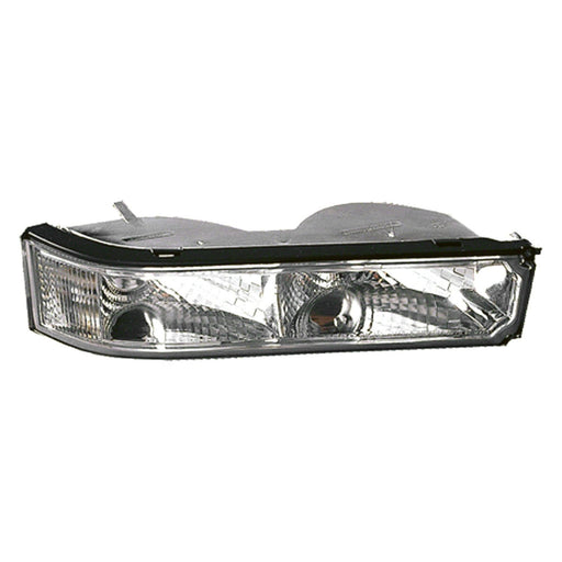 1988-2000 Chevrolet Blazer/C1500/C2500/C3500/K1500/K2500/K3500/Tahoe/GMC C1500/C2500/C3500/K1500/K2500/K3500/Yukon Parking Light Set W/Single Sealed Beam Headlamps Park/Signal Combo Diamond Design - GM2522106-Partify-Painted-Replacement-Body-Parts