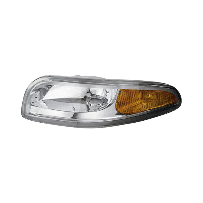 1997-2004 Chevrolet Corvette Parking Light Set Park/Signal/Daytime Running Lamp Combo Diamond Design W/Bright Bezel - GM2522117-Partify-Painted-Replacement-Body-Parts