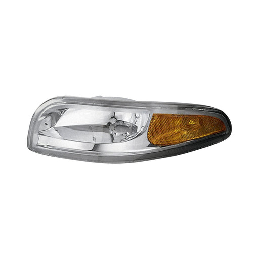 1997-2004 Chevrolet Corvette Parking Light Set Park/Signal/Daytime Running Lamp Combo Diamond Design W/Bright Bezel - GM2522117-Partify-Painted-Replacement-Body-Parts