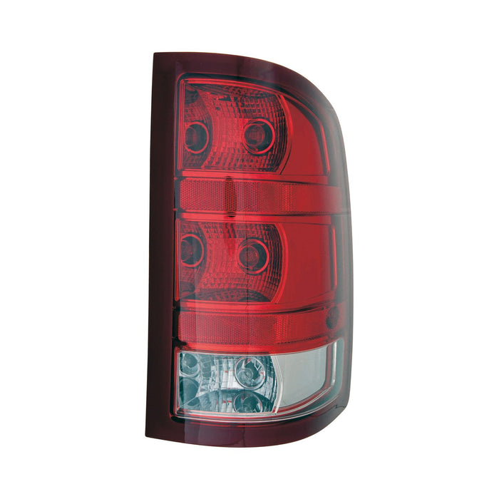 2010-2012 GMC Sierra 1500/2500/3500 Hybrid/SL/SLE/SLT/WT Passenger Side Tail Light Assembly 2Nd Design - GM2801250-Partify-Painted-Replacement-Body-Parts