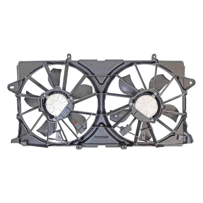 2015-2020 Cadillac Escalade/Escalade ESV/Chevrolet Suburban/Tahoe Premier/GMC Sierra 1500/Yukon/Yukon XL Engine Cooling Fan Assembly Motor/Blade/Shroud Dual Fan Assy 6.2L V8 - GM3115360-Partify-Painted-Replacement-Body-Parts
