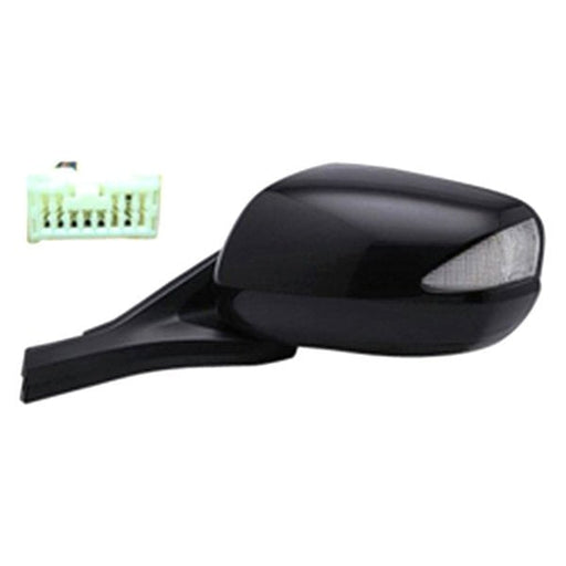 2010-2014 Honda Insight EX Driver Side Door Mirror Power Heated Folding W/Signal Lamp Assembly - HO1320252-Partify-Painted-Replacement-Body-Parts