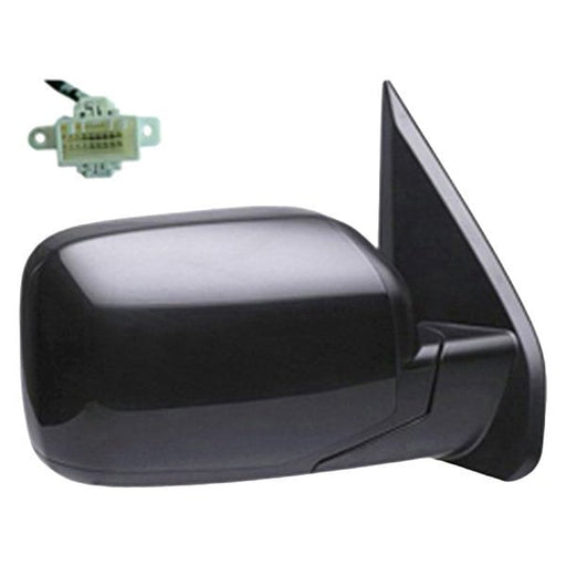 2009-2011 Honda Pilot Passenger Side Door Mirror Power Heated W/O Turn Signal Lamps Assembly - HO1321248-Partify-Painted-Replacement-Body-Parts