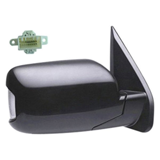 2009-2011 Honda Pilot Passenger Side Door Mirror Power Heated W/Turn Signal Lamps W/Memory Assembly - HO1321249-Partify-Painted-Replacement-Body-Parts