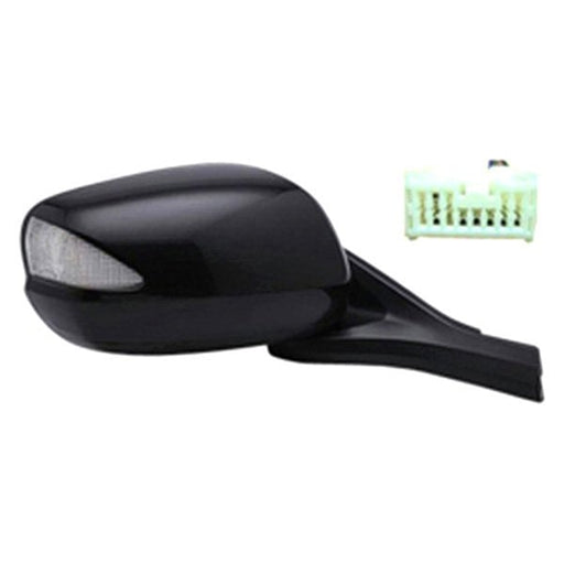 2010-2014 Honda Insight EX Passenger Side Door Mirror Power Heated Folding W/Signal Lamp Assembly - HO1321252-Partify-Painted-Replacement-Body-Parts