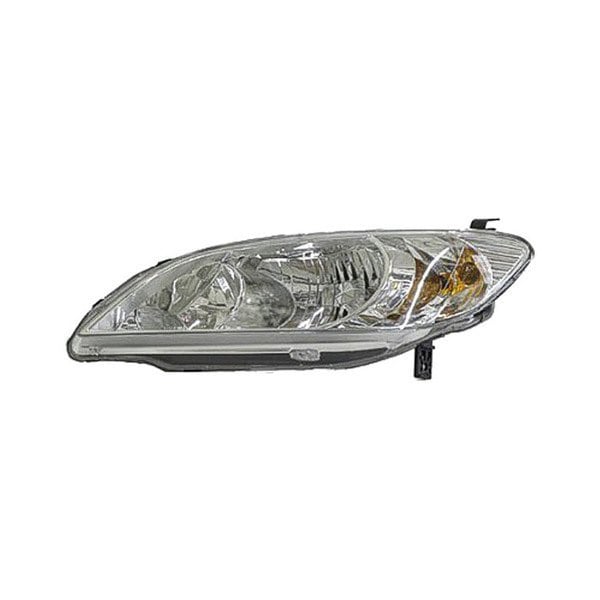 2004-2005 Honda Civic Hybrid Driver Side Headlight Assembly Includes Side Marker/Park/Signal Lamps W/O Bulbs Or Sockets Composite Coupe/Sedan - HO2502121-Partify-Painted-Replacement-Body-Parts