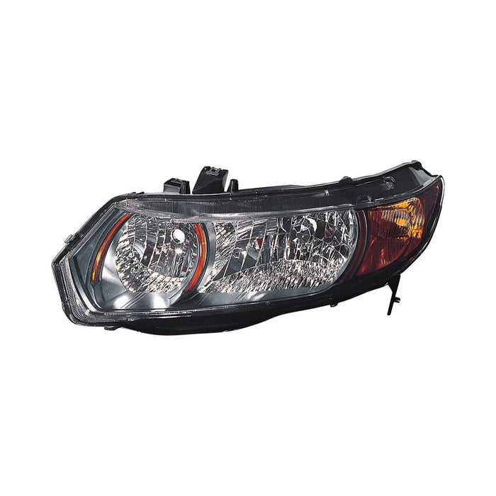 2006-2009 Honda Civic Driver Side Headlight Assembly Composite Coupe - HO2502133-Partify-Painted-Replacement-Body-Parts
