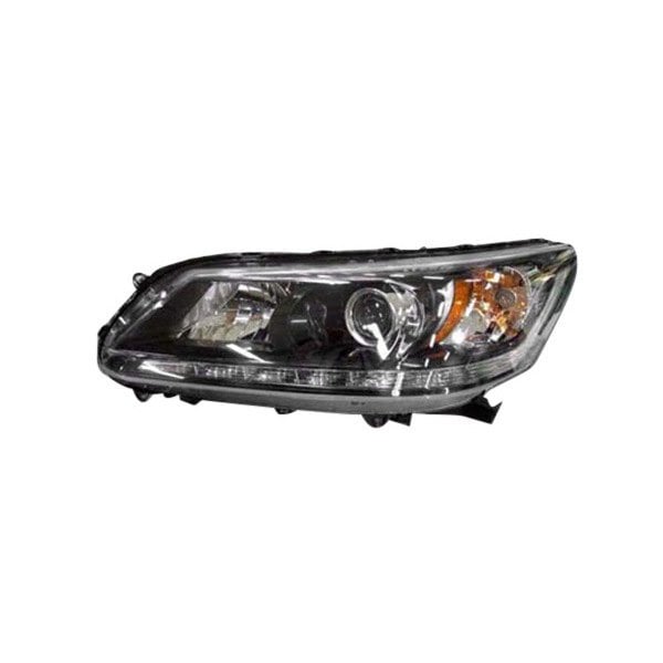 2013-2015 Honda Accord EX-L/Touring Driver Side Headlight Assembly Halogen W/Led Drl Composite 3.5L V6 Sedan - HO2502156-Partify-Painted-Replacement-Body-Parts