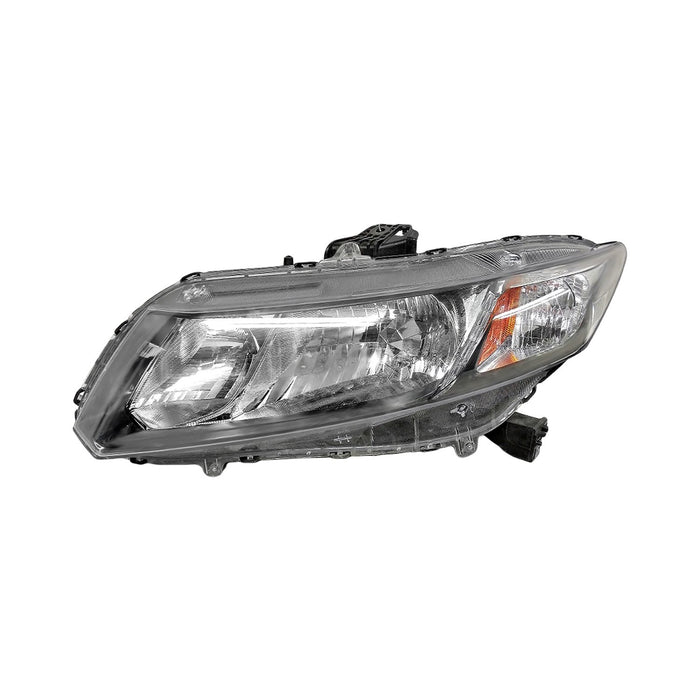 2013-2015 Honda Civic Hybrid/Hybrid-L Driver Side Headlight Assembly Halogen Composite - HO2502158-Partify-Painted-Replacement-Body-Parts
