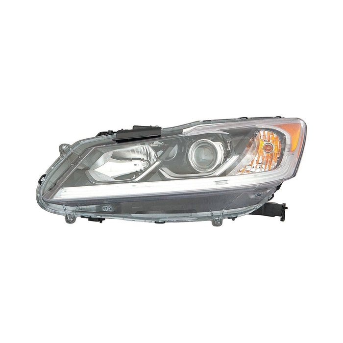 2016-2017 Honda Accord LX Driver Side Headlight Assembly Halogen W/O Drl Composite Sedan - HO2502168-Partify-Painted-Replacement-Body-Parts