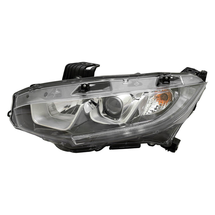 2016-2020 Honda Civic EX/EX-L/LX/Sport Driver Side Headlight Assembly Halogen Composite Coupe/Hatchback/Sedan - HO2502173-Partify-Painted-Replacement-Body-Parts