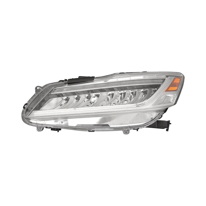 2016-2017 Honda Accord Driver Side Headlight Assembly Led Composite Sedan - HO2502174-Partify-Painted-Replacement-Body-Parts