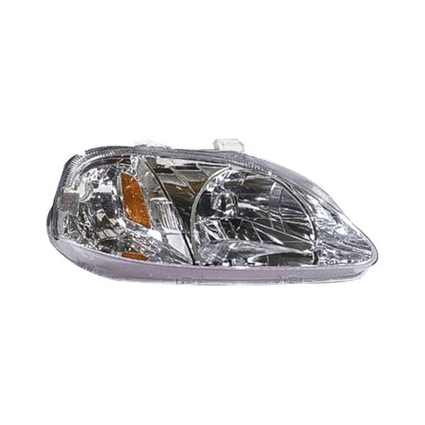 1999-2000 Honda Civic Passenger Side Headlight Assembly Includes Side Marker Lamp Composite - HO2503113-Partify-Painted-Replacement-Body-Parts